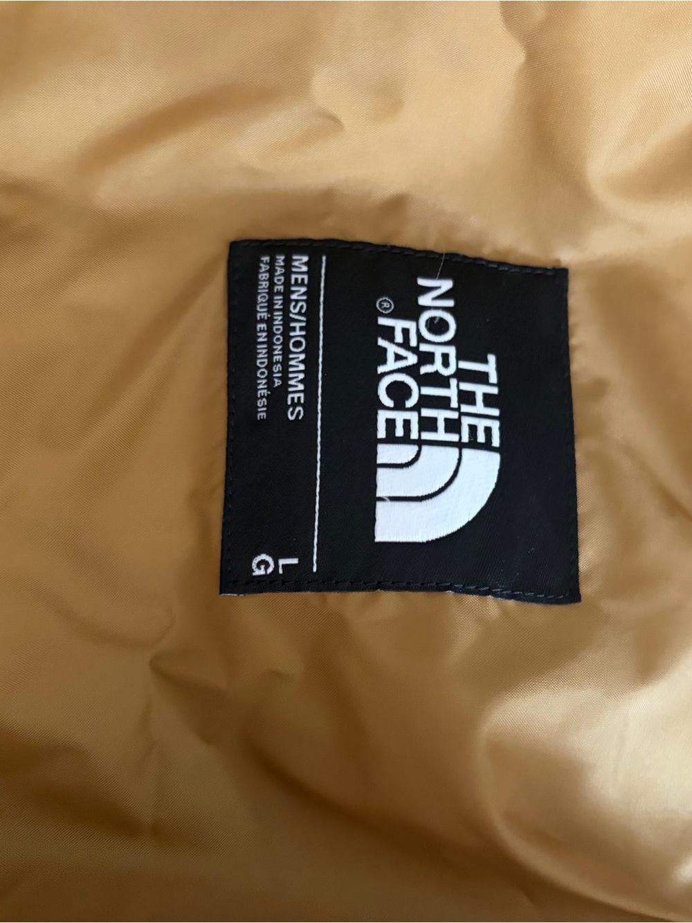 The North Face Men's Golden Tan Puffer Jacket